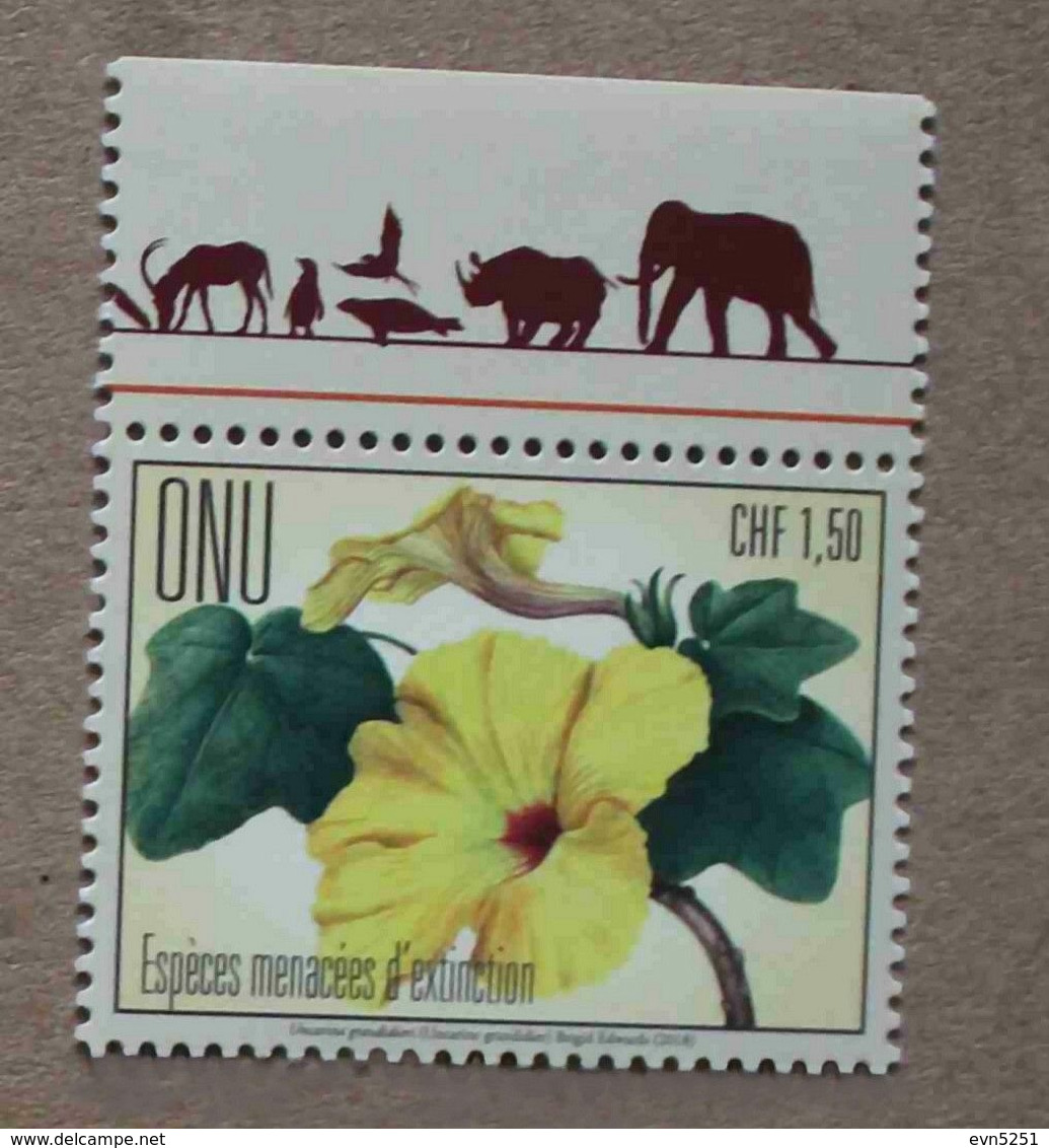 Ge18-01 : Nations-Unies (Genève) / Protection De La Nature - Uncarina Grandidieri (petit Arbre Originaire De Madagascar) - Nuovi