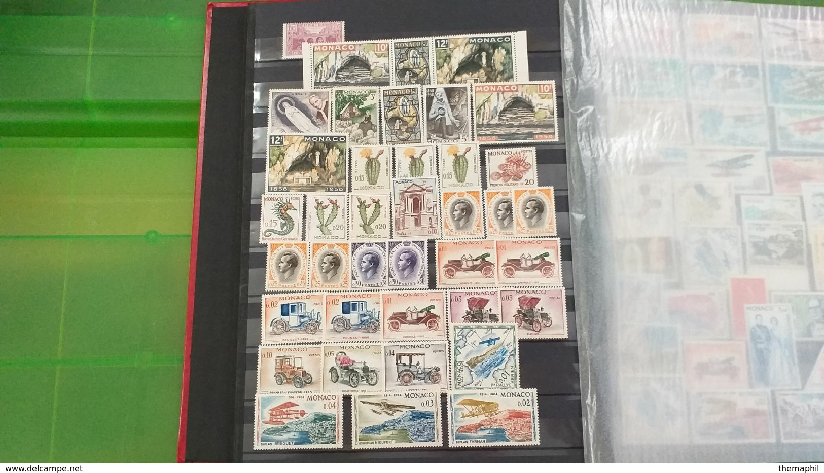 Lot N° TH 480  MONACO Un Bon Classeur De Timbres Neufs Xx Et Quelques Obl. - Collezioni (in Album)