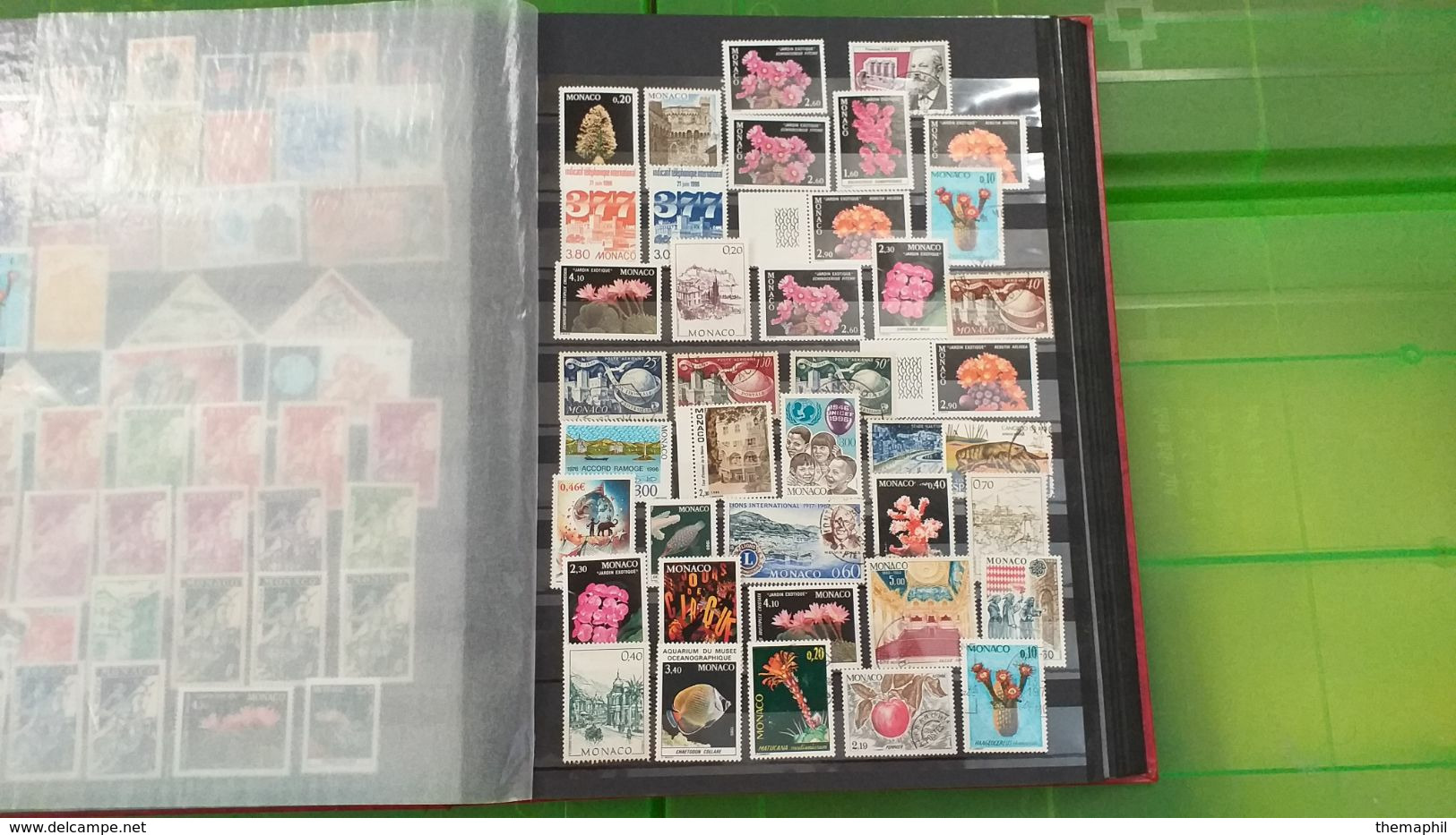 lot n° TH 480  MONACO un bon classeur de timbres neufs xx et quelques obl.
