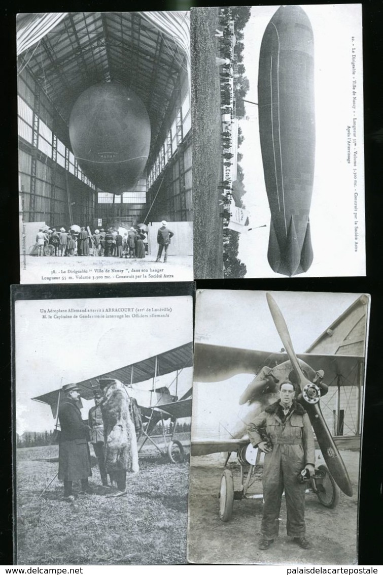 GROSSE COLLECTION DE CARTES POSTALES AVIATION / AEROPLANES / BALLON / PHOTOS CARTES PLUS DE 300 CARTES PRIX CASSE - 100 - 499 Postcards