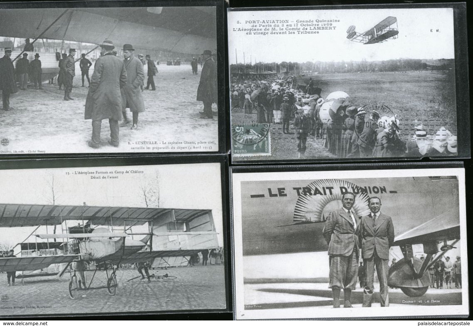 GROSSE COLLECTION DE CARTES POSTALES AVIATION / AEROPLANES / BALLON / PHOTOS CARTES PLUS DE 300 CARTES PRIX CASSE