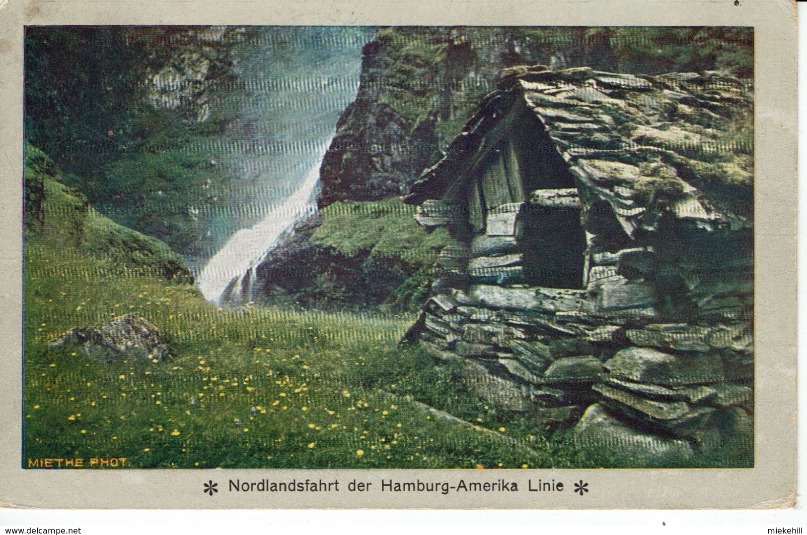 NORGE-NORWAY-NORVEGE-NORDLANDSFAHRT DER HAMBURG-AMERIKA LINIE-WASSERFALT BEI STALHEIM - Norwegen