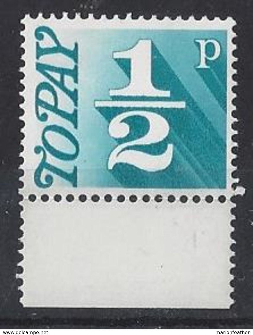 GB....QUEEN ELIZABETH II.(1952-NOW.)..." 1970.."....HALFp.......POSTAGE DUE.......SGD077.......MARGINAL.....MNH. - Tasse