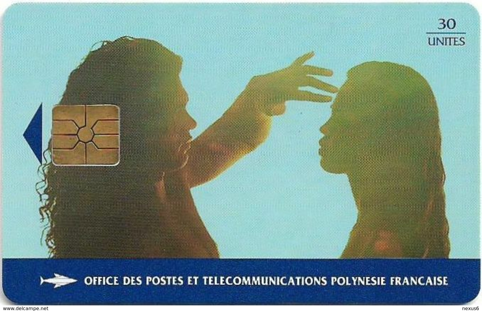 French Polynesia - OPT - Te Nave, La Volupté - Gem1B Not Symmetr. Red, 02.1995, 30Units, 10.000ex, Used - Polynésie Française