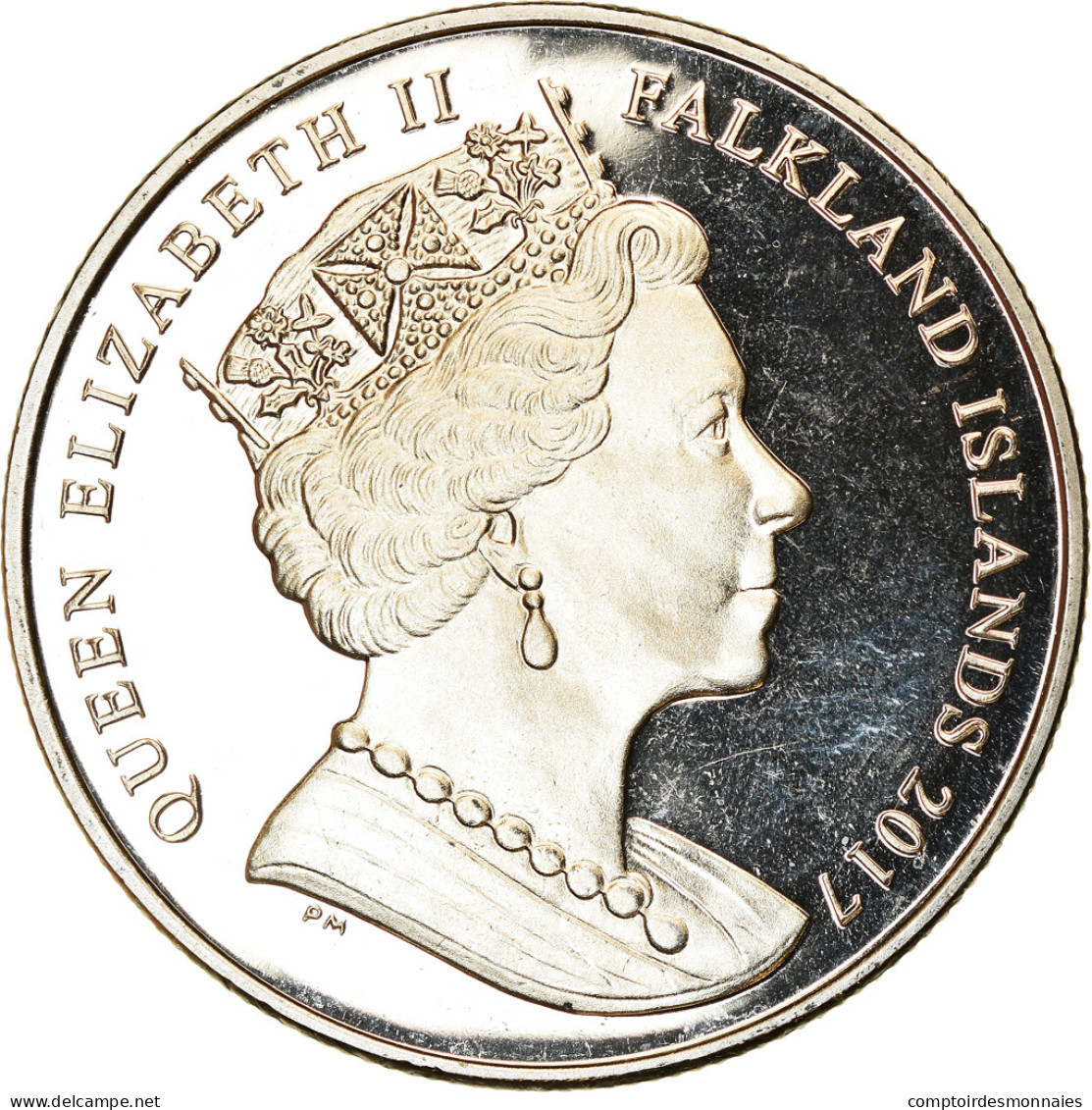 Monnaie, Falkland Islands, Crown, 2017, Maison Des Windsor - George VI, SPL - Falklandinseln