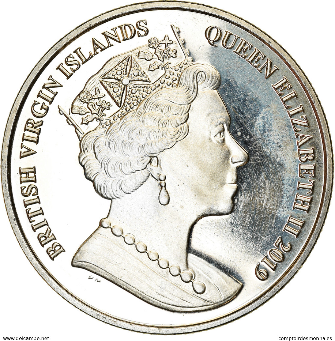 Monnaie, BRITISH VIRGIN ISLANDS, Dollar, 2019, Franklin Mint, Discipline - Jungferninseln, Britische