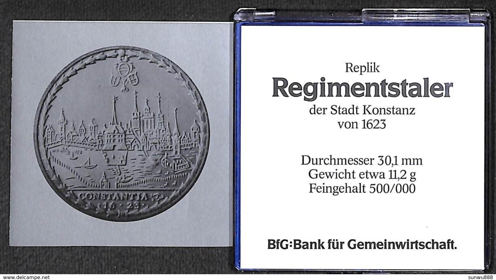 Replique Regimentstaler 1623  1983 (30,1 Mm, Argent Titre 500/1000 11,2 Gr) (9) - Non Classés