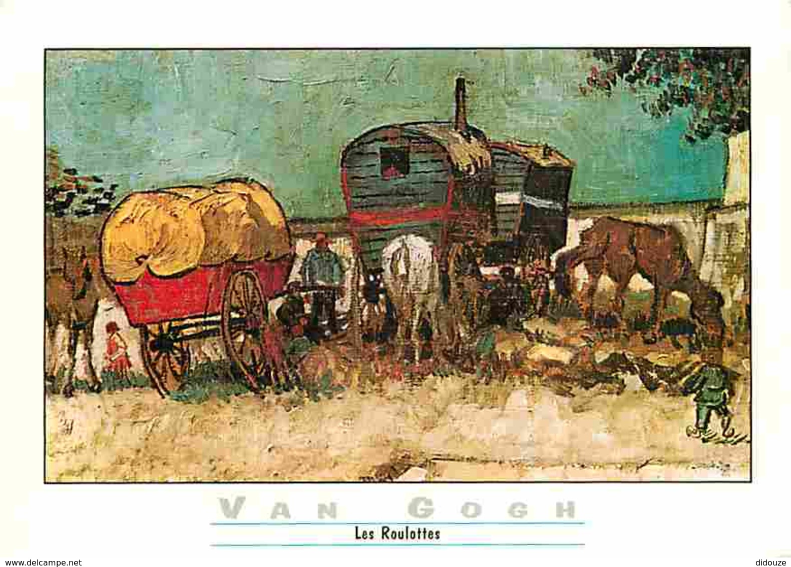 Art - Peinture - Vincent Van Gogh - Les Roulottes - CPM - Voir Scans Recto-Verso - Pittura & Quadri