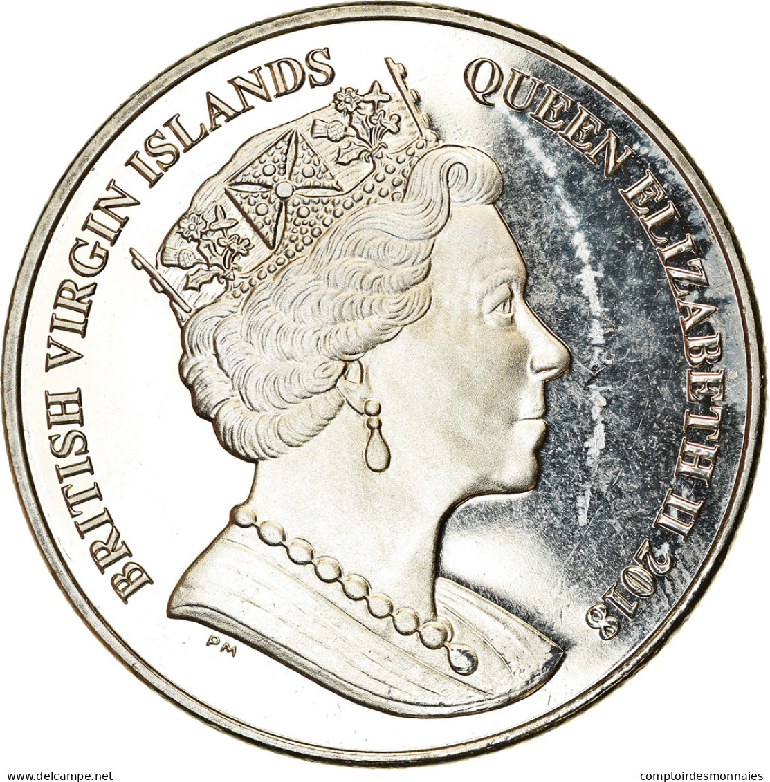 Monnaie, BRITISH VIRGIN ISLANDS, Dollar, 2018, Franklin Mint, Nature Sauvage De - Iles Vièrges Britanniques