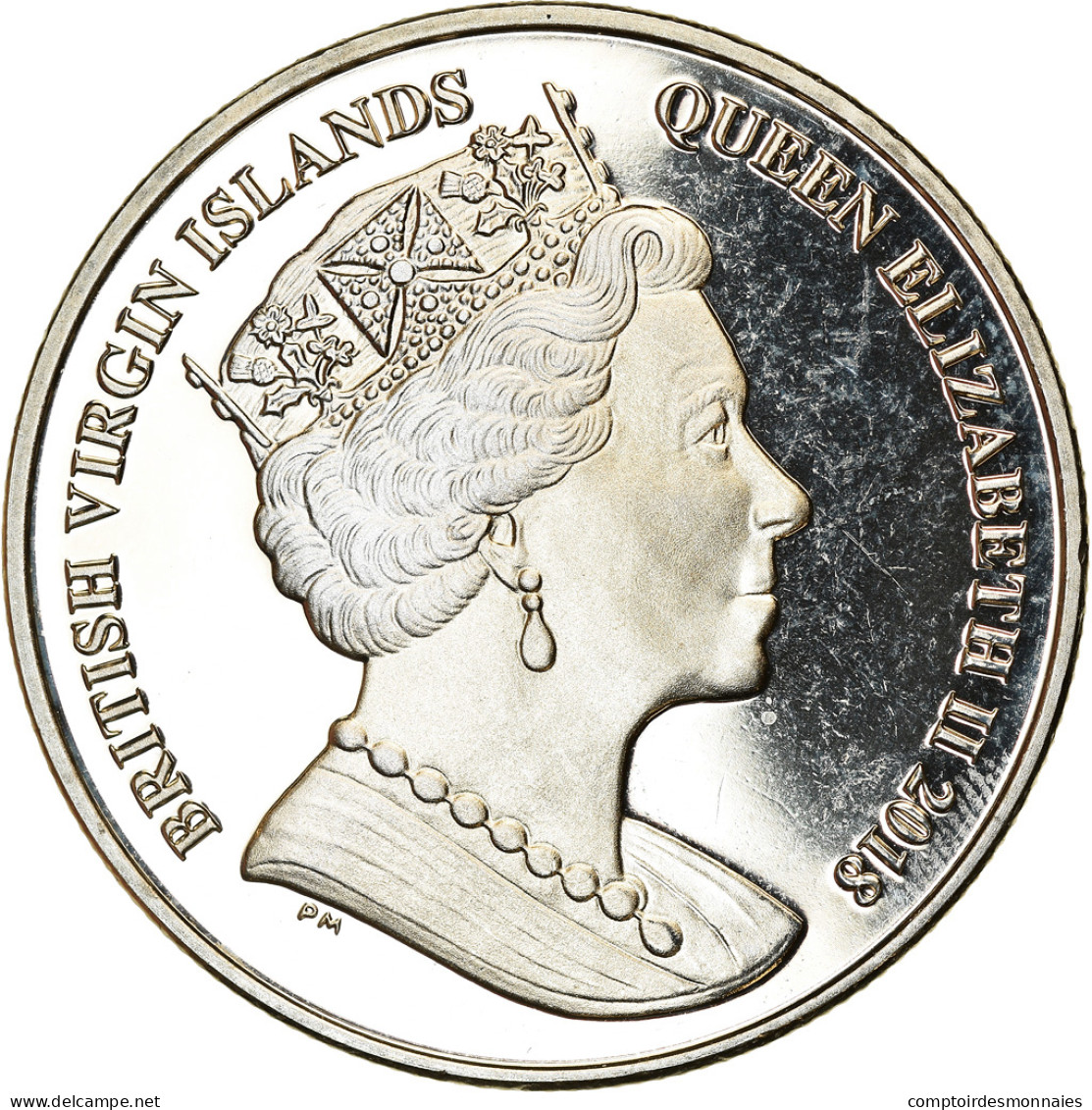 Monnaie, BRITISH VIRGIN ISLANDS, Dollar, 2018, Franklin Mint, Coupe Du Monde De - Isole Vergini Britanniche