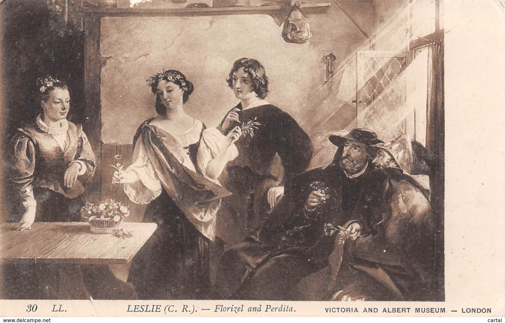 LESLIE - Florizel And Perdita - Victoria And Albert Museum - London. - Peintures & Tableaux