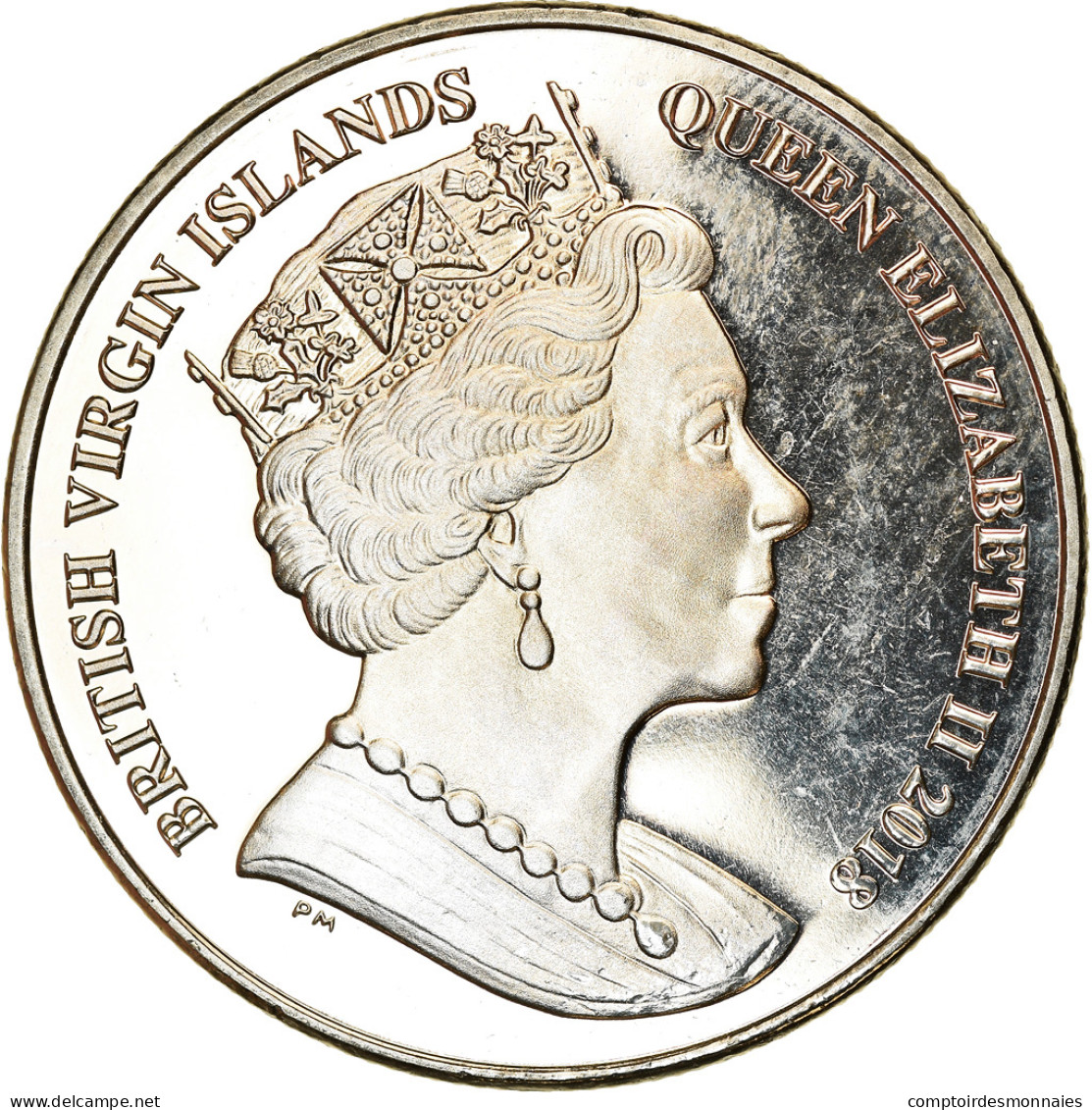 Monnaie, BRITISH VIRGIN ISLANDS, Dollar, 2018, Franklin Mint, Nature Sauvage De - Jungferninseln, Britische