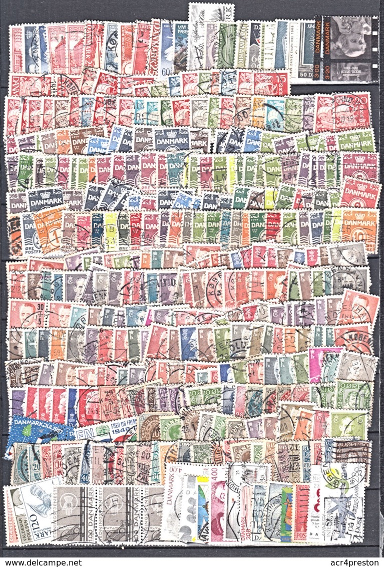 D0101 DENMARK,  Small Lot Of 400+ Used Stamps - Verzamelingen