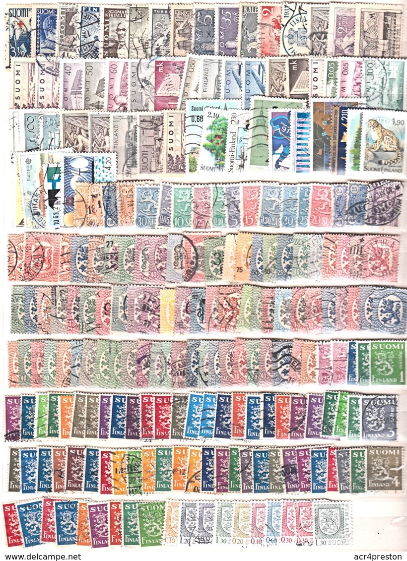 H0104 FINLAND, Small Lot Of 220+ Stamps, Used - Verzamelingen