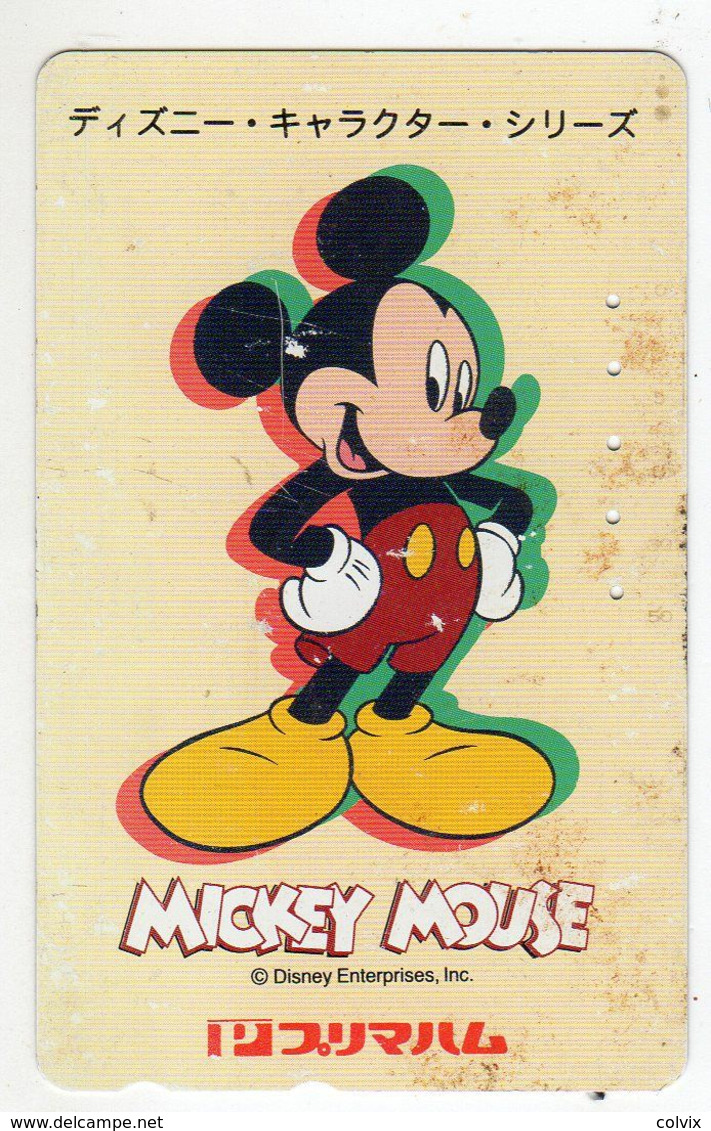 JAPON TELECARTE 110-831 DAI-ICHI LIFE DISNEY ENTERPRISES MICKEY MOUSE - Disney