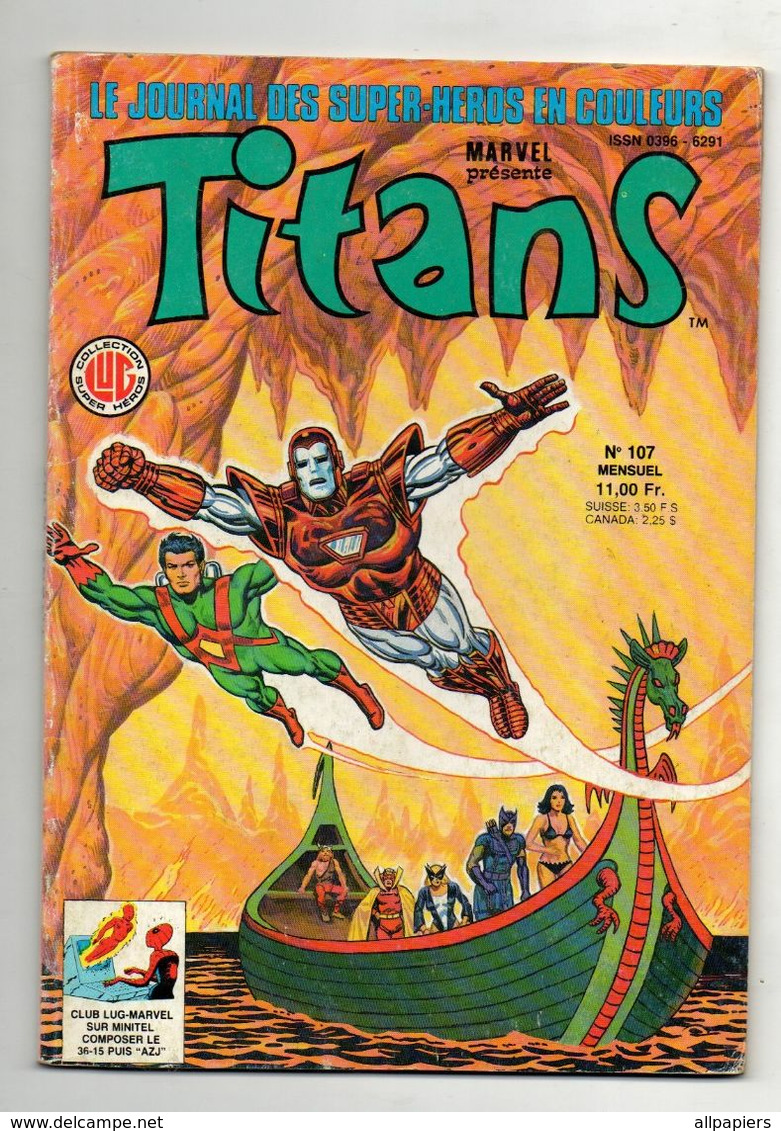 Titans N°107 Les Nouveaux Mutants - Epsilon - Les Vengeurs De La Côte Ouest De 1987 - Titans
