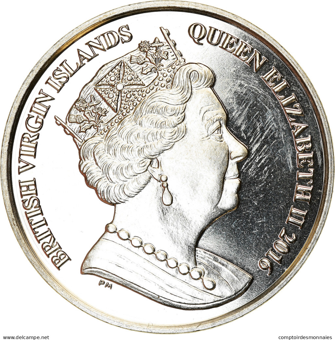 Monnaie, BRITISH VIRGIN ISLANDS, Dollar, 2016, Franklin Mint, Discipline - British Virgin Islands