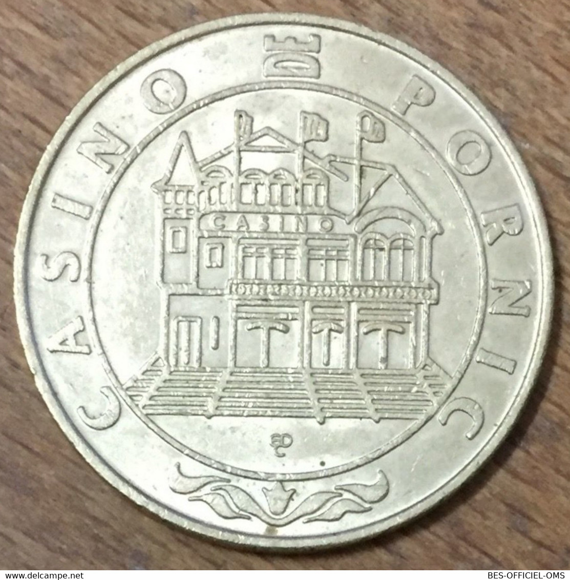 44 CASINO DE PORNIC JETON DE 5 FRANCS MACHINES À SOUS SLOT MACHINE EN MÉTAL CHIP COINS TOKENS - Casino