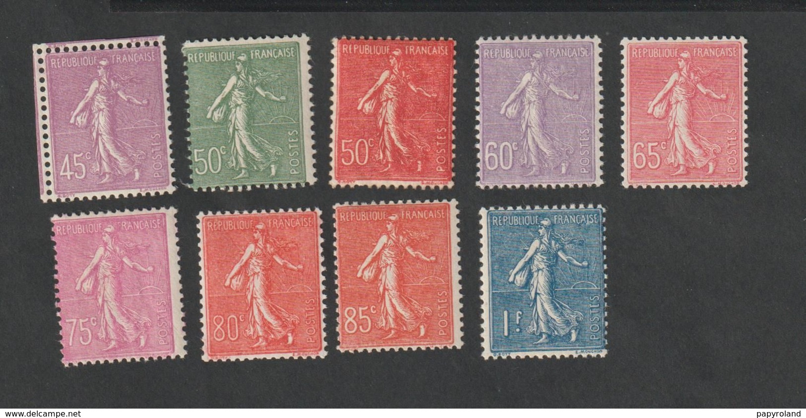 Timbres -  N° 197 - 205 - Type Semeuse Lignée - 1924 - 32 - Neufs Sans Charnière  - ** - Autres & Non Classés