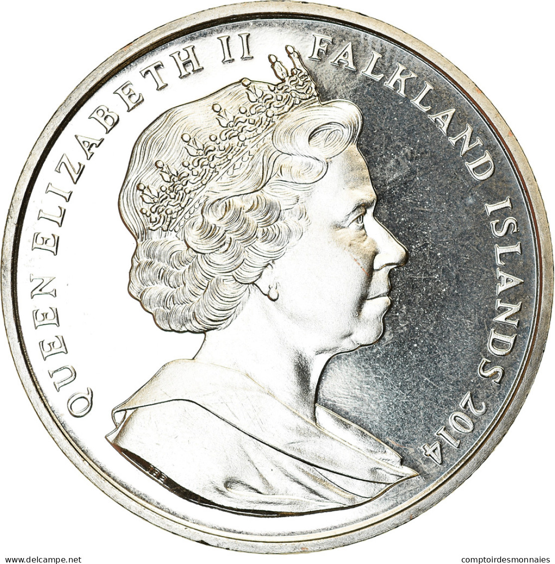 Monnaie, Falkland Islands, Crown, 2014, Hôpital Royal De Chelsea, SPL - Falkland