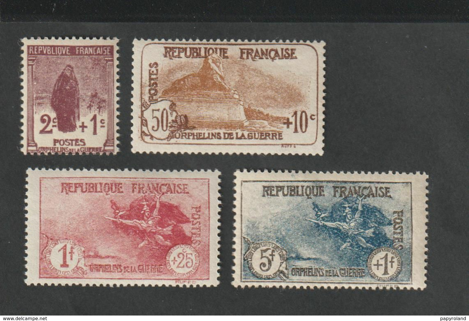 Timbres - N°229 - 232  - Au Profit Des Orphelins De Guerre  1926 -27 - Neufs Sans Charnière - ** - Altri & Non Classificati