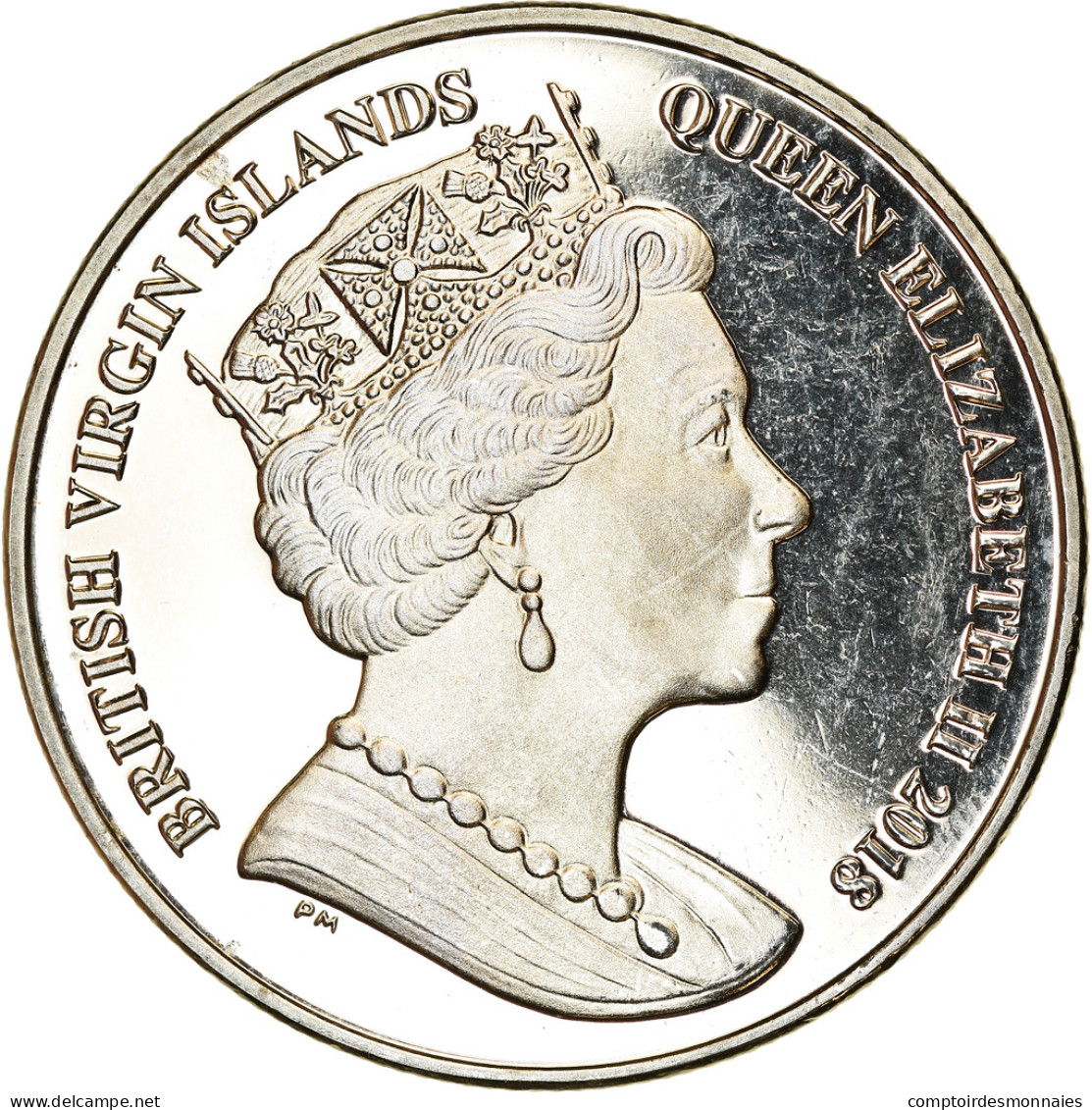 Monnaie, BRITISH VIRGIN ISLANDS, Dollar, 2018, Franklin Mint, Coupe Du Monde De - Britse Maagdeneilanden