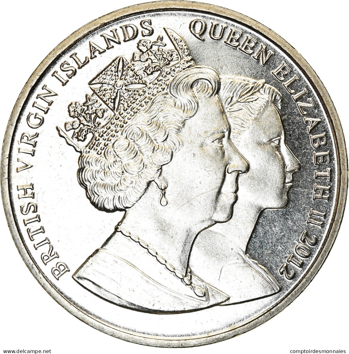 Monnaie, BRITISH VIRGIN ISLANDS, Dollar, 2012, Franklin Mint, Discipline - Islas Vírgenes Británicas
