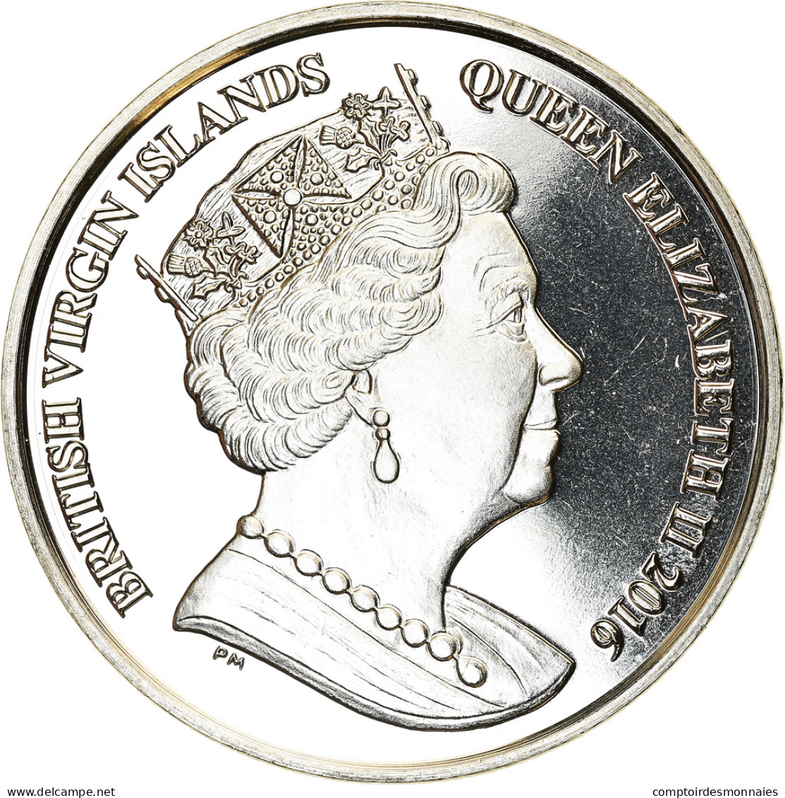 Monnaie, BRITISH VIRGIN ISLANDS, Dollar, 2016, Franklin Mint, Discipline - Iles Vièrges Britanniques