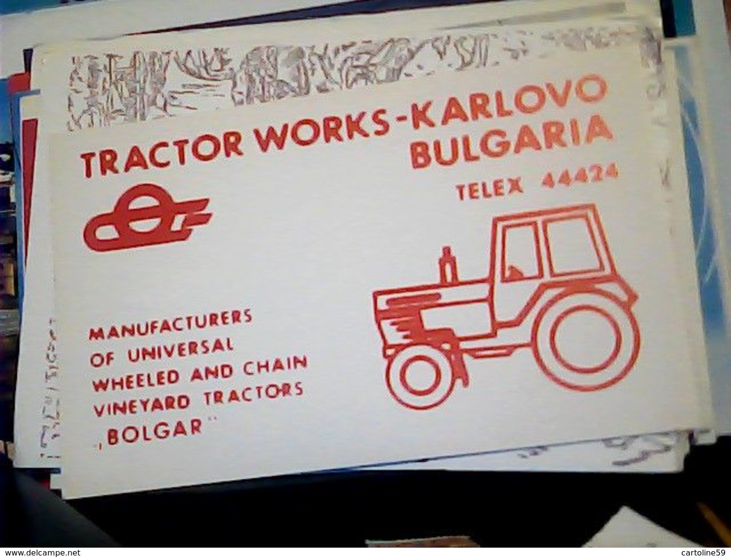 QSL CARD   RADIO AMATORIALE BULGARIA  RADIO TRACTOR WORKS KARLOVO   V1987 HQ10070 - Radio Amateur