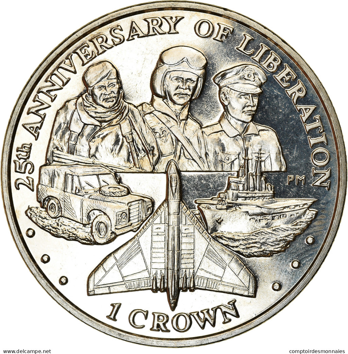 Monnaie, Falkland Islands, Crown, 2007, 25ème Anniversaire De La Libération - - Malvinas