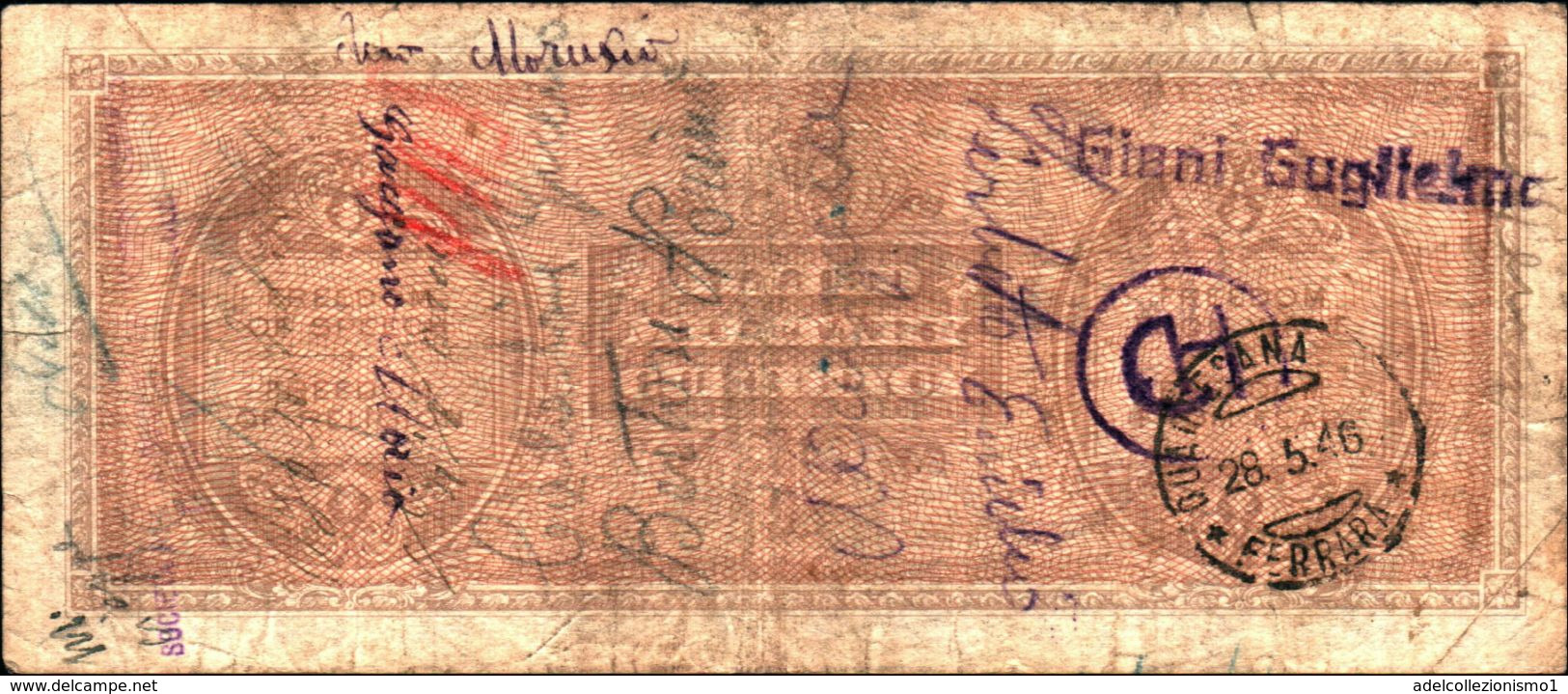 19798) BANCONOTA Da 1000 AM LIRE Occupazione Militare Alleata 1943 A Bilingue -banconota Non Trattata.vedi Foto - Other & Unclassified