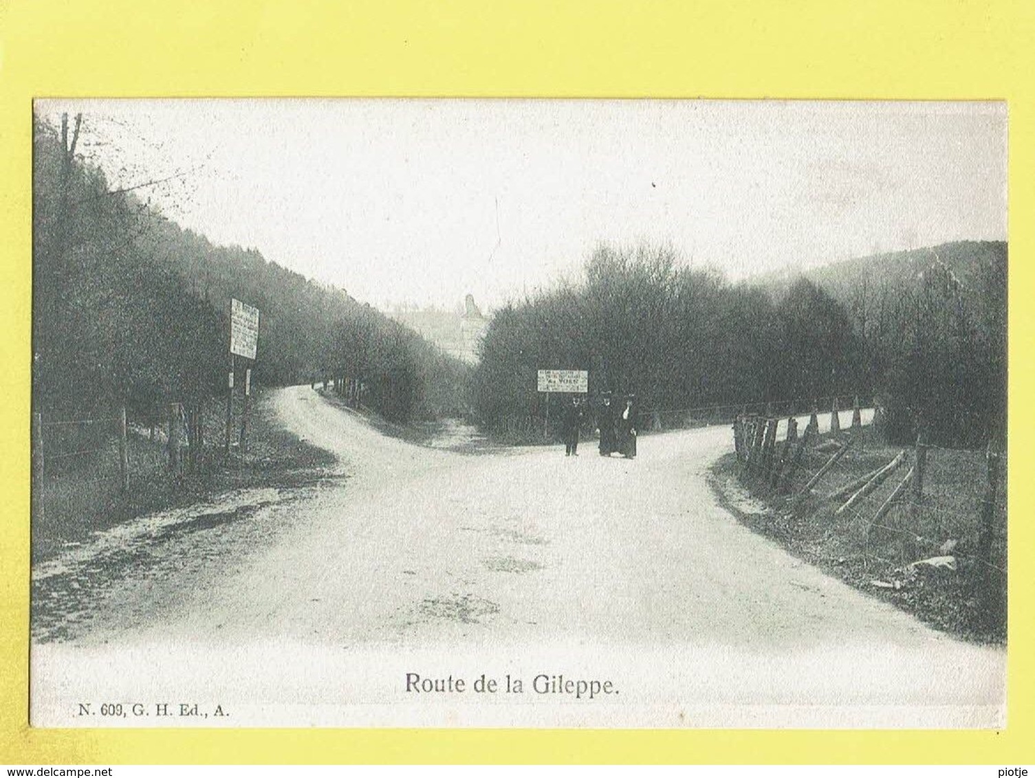 * Gileppe (Liège - Luik - La Wallonie) * (N 609, G.H. Ed. A.) Route De La Gileppe, Lion, Barrage, Stuwdam, Animée - Gileppe (Barrage)