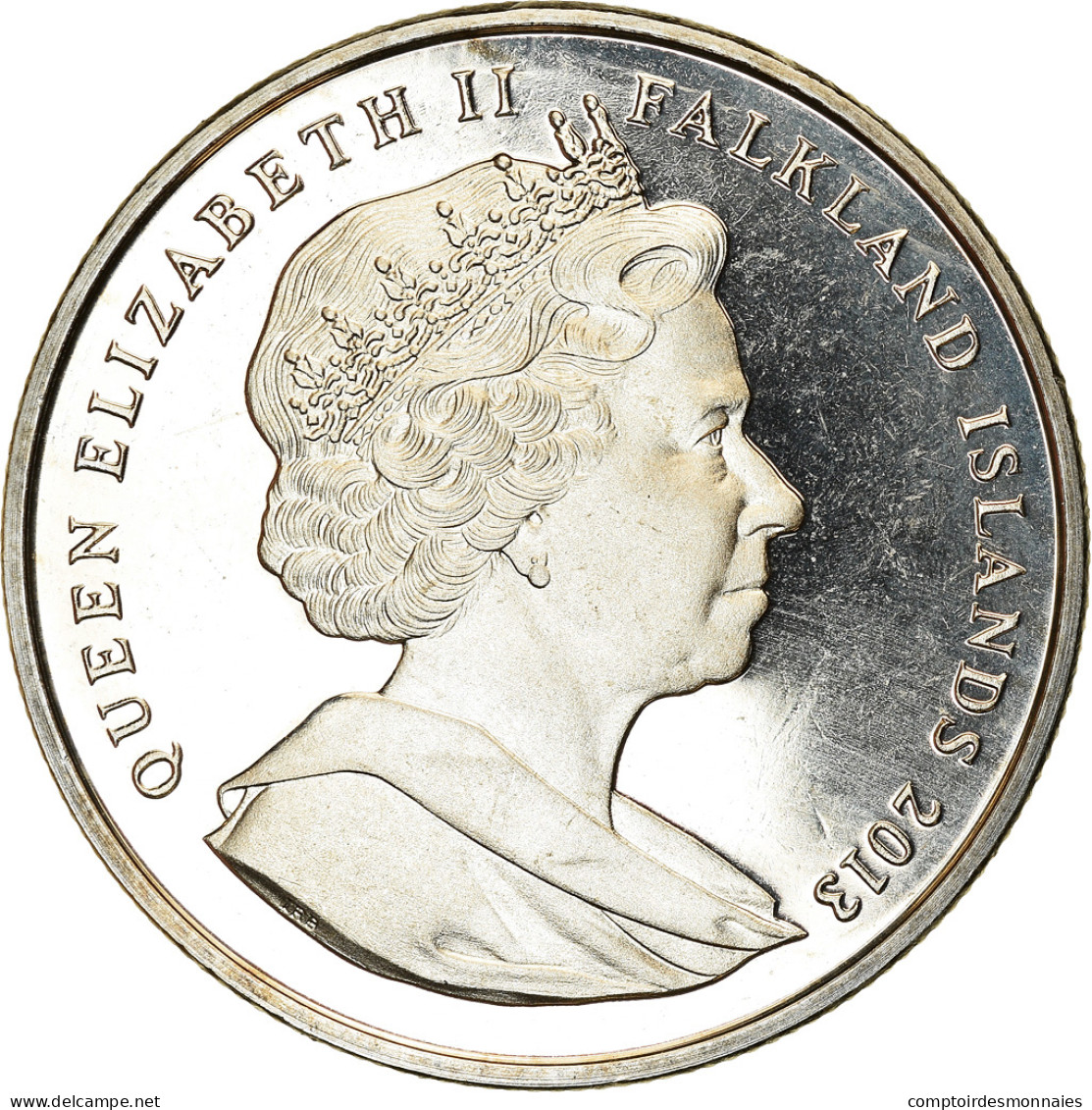 Monnaie, Falkland Islands, Crown, 2013, 60ème Anniversaire Du Couronnement - Malvinas