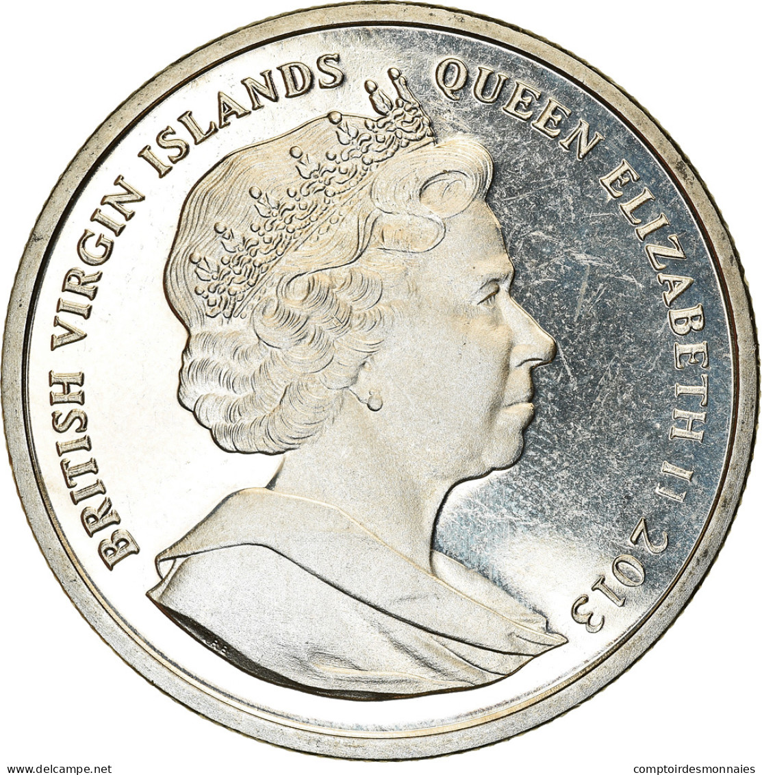 Monnaie, BRITISH VIRGIN ISLANDS, Dollar, 2013, Franklin Mint, John F. Kennedy - British Virgin Islands