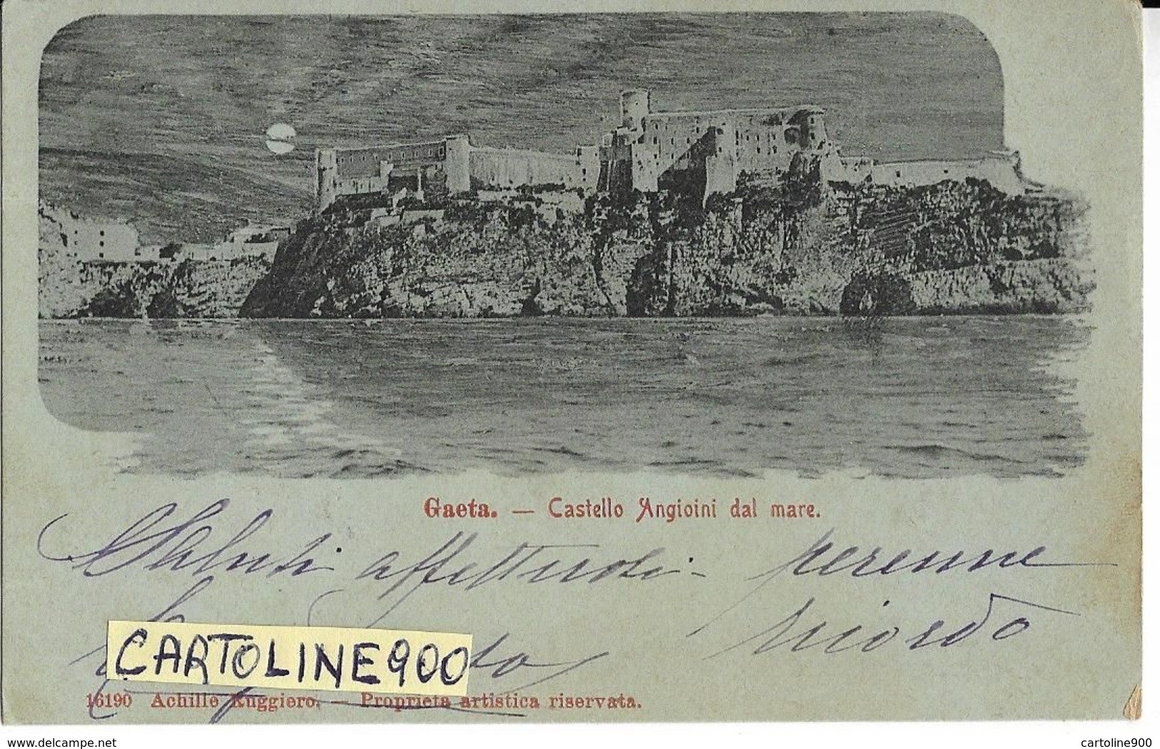 Lazio-latina-gaeta Castello Angioini Dal Mare Primi 900 (f./piccolo/v.retro) - Other & Unclassified