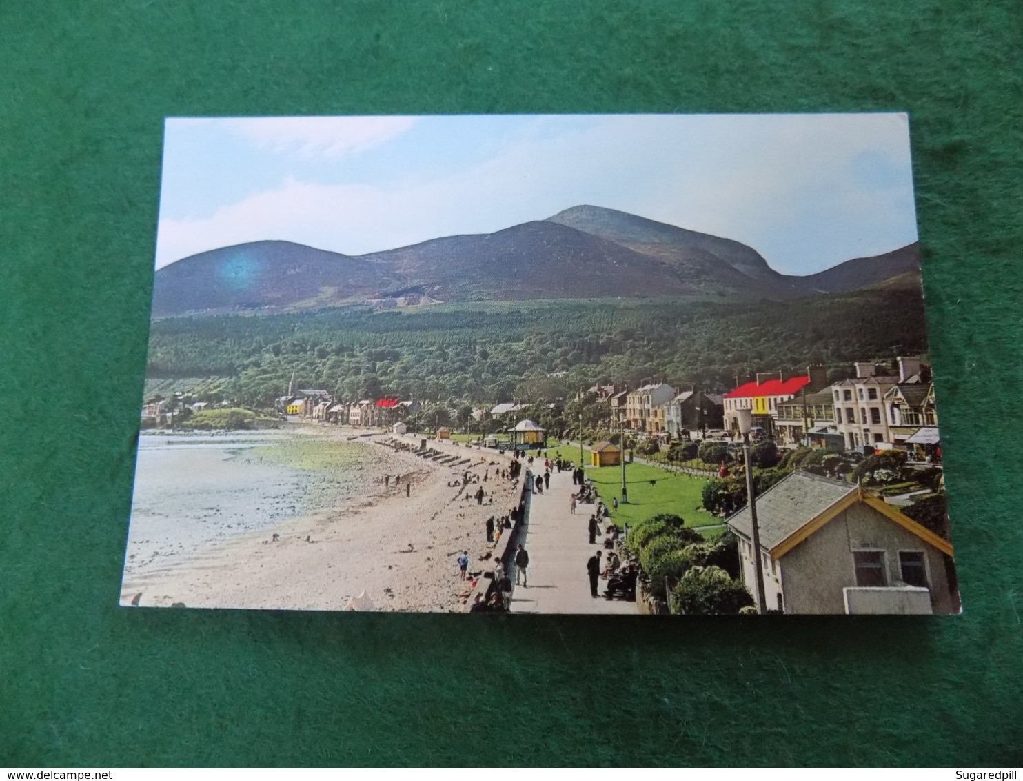 VINTAGE NORTHERN IRELAND: NEWCASTLE Promenade With Mourne Mountains Colour Plastichrome - Down