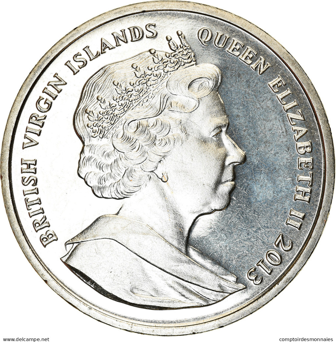 Monnaie, BRITISH VIRGIN ISLANDS, Dollar, 2013, Franklin Mint, Naissance Du - Britse Maagdeneilanden