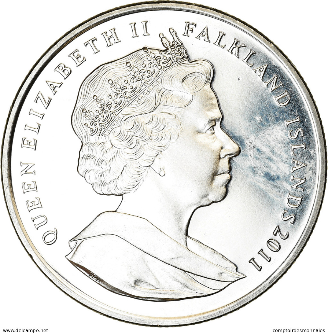 Monnaie, Falkland Islands, Elizabeth II, Crown, 2011, Pobjoy Mint, SPL - Falklandeilanden