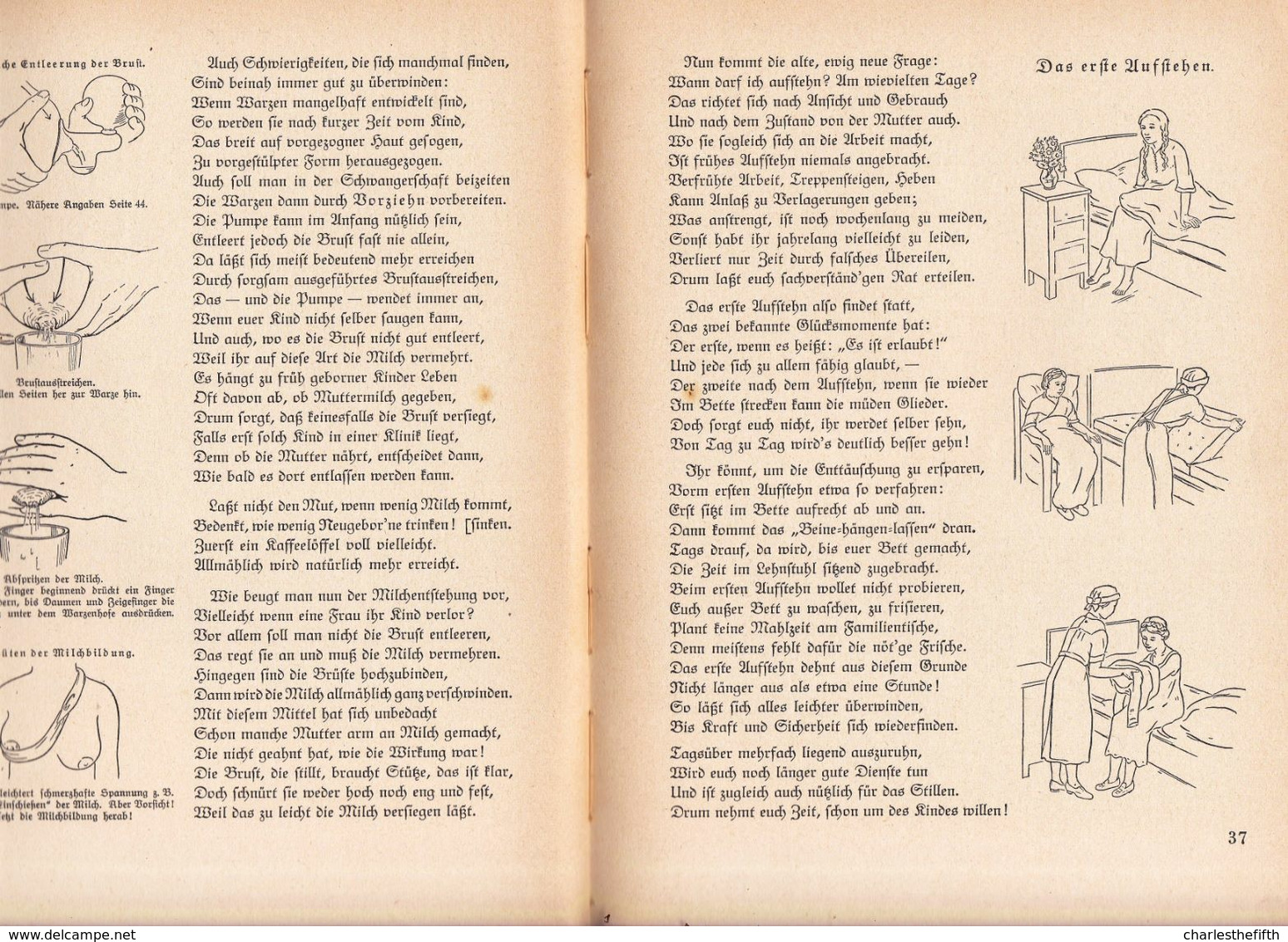 1935 Ratbüchlein In Reim Und Bild, Band 1: LEBENSANFANG - Elisabeth Behrend - BEBE Début De La Vie - BABY The Beginning - Andere & Zonder Classificatie