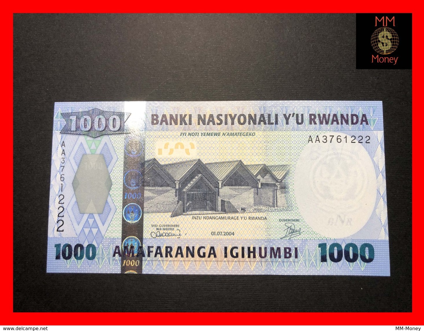 RWANDA 1.000 1000 Francs 1.7.2004 P. 31  UNC - Rwanda