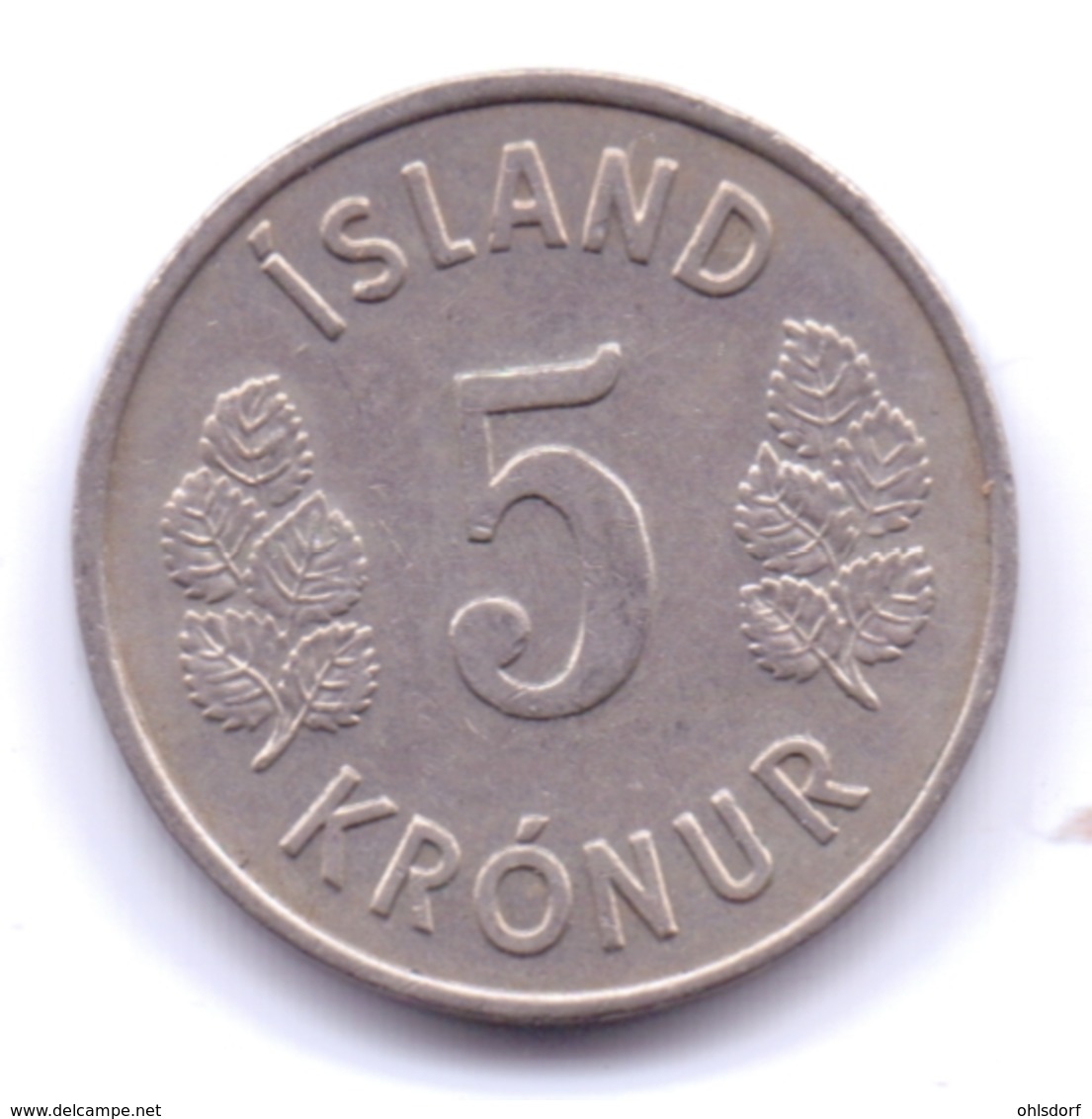 ICELAND 1969: 5 Kronur, KM 18 - Iceland