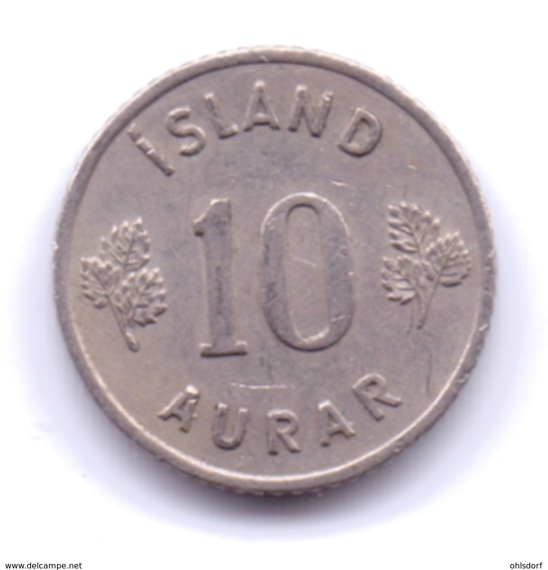 ICELAND 1961: 10 Aurar, KM 10 - Islande