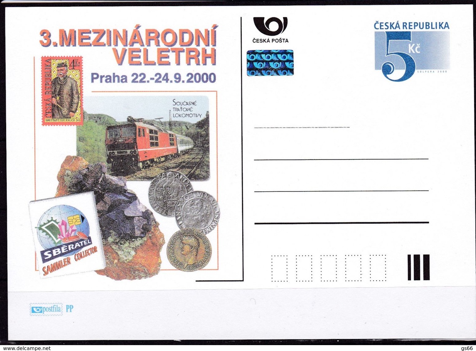 Cesca, 2000, P 54,  MEZINARODNI VELETRH, SBERATEL RALLWAY, NUMIS - Unclassified