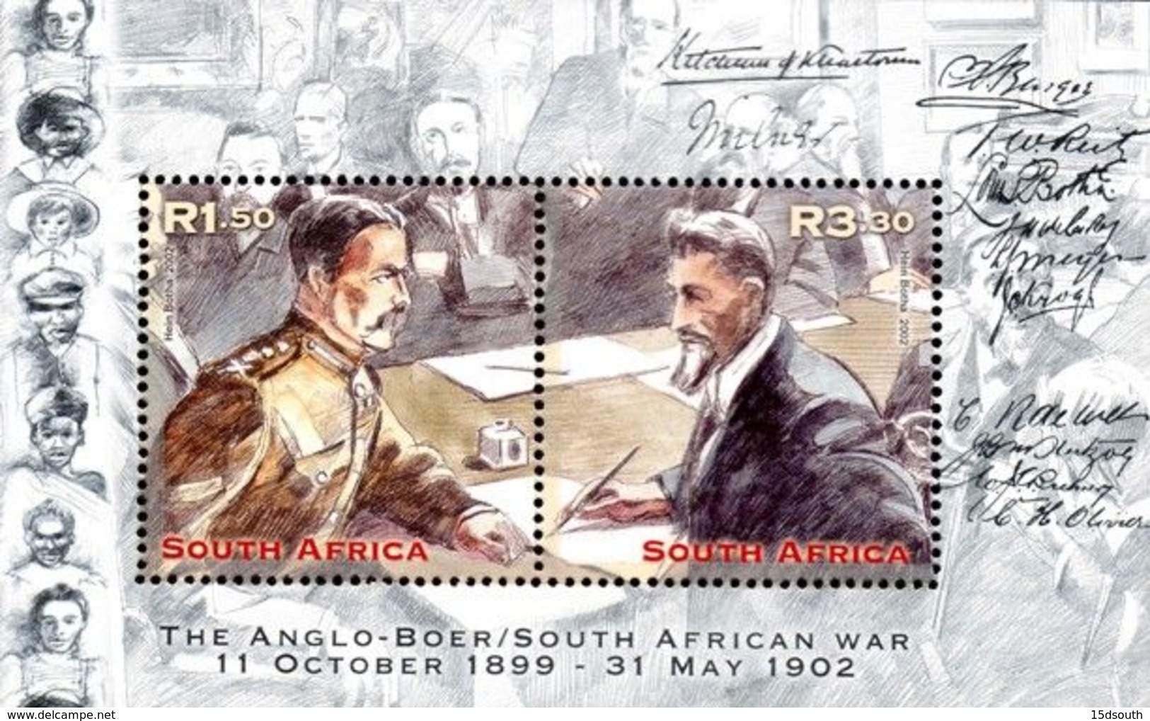 South Africa - 2002 Anglo-Boer War 1899-1902 MS (**) # SG 1384 , Mi Block 87 - Unused Stamps