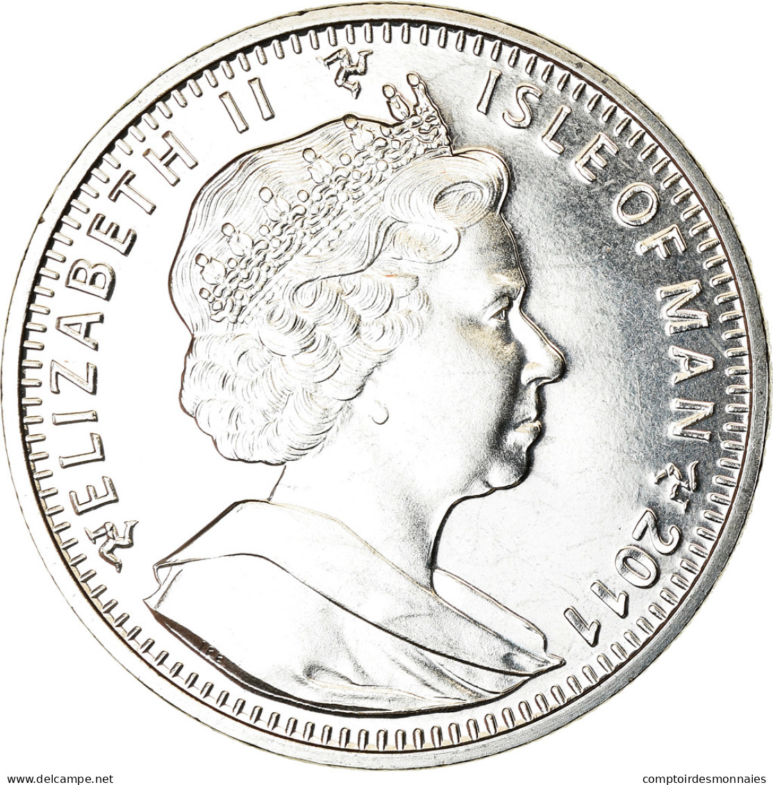 Monnaie, Isle Of Man, Elizabeth II, Crown, 2011, Pobjoy Mint, Mariage Du Prince - Eiland Man