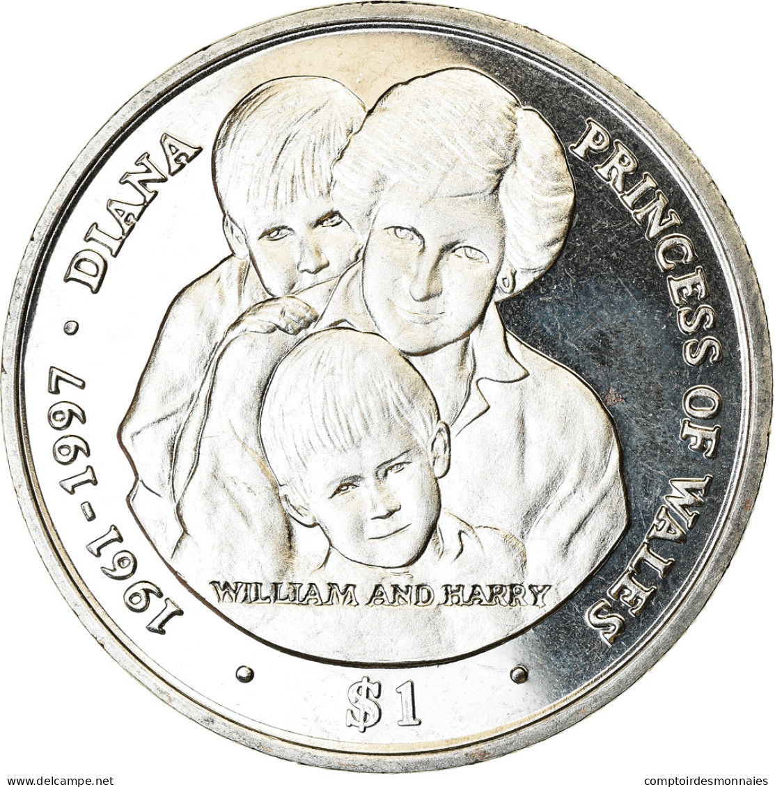 Monnaie, Sierra Leone, Dollar, 2007, British Royal Mint, Diana, William Et - Sierra Leone