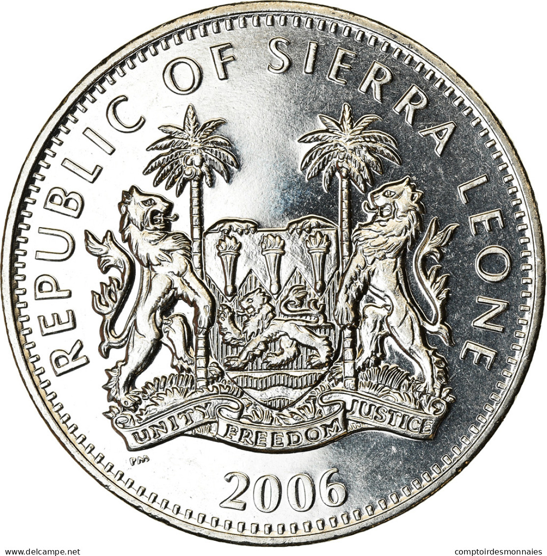 Monnaie, Sierra Leone, Dollar, 2006, British Royal Mint, Dinosaures - - Sierra Leone