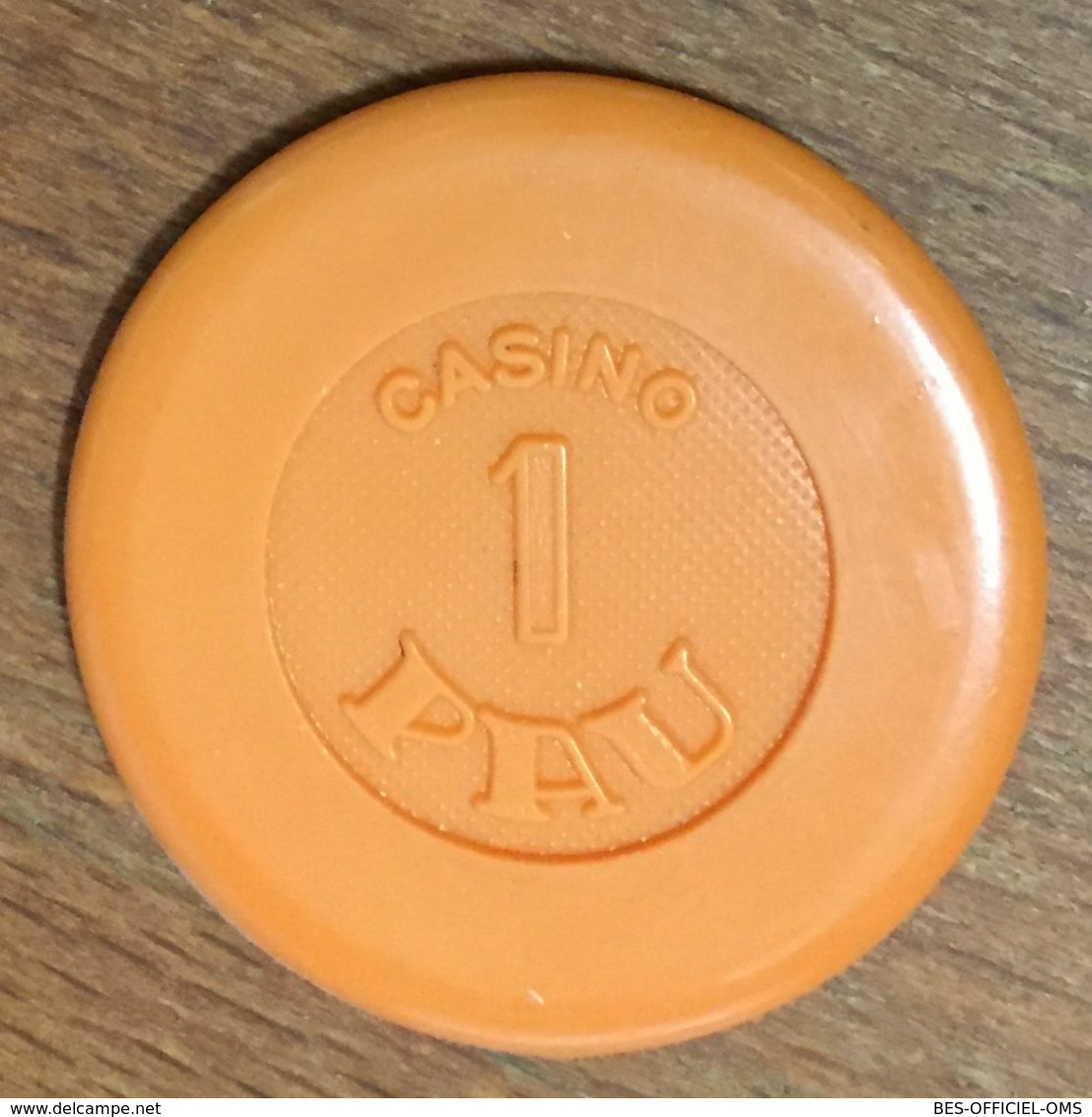 64 PAU CASINO JETON DE 1 FRANC CHIP TOKENS COINS GAMING - Casino