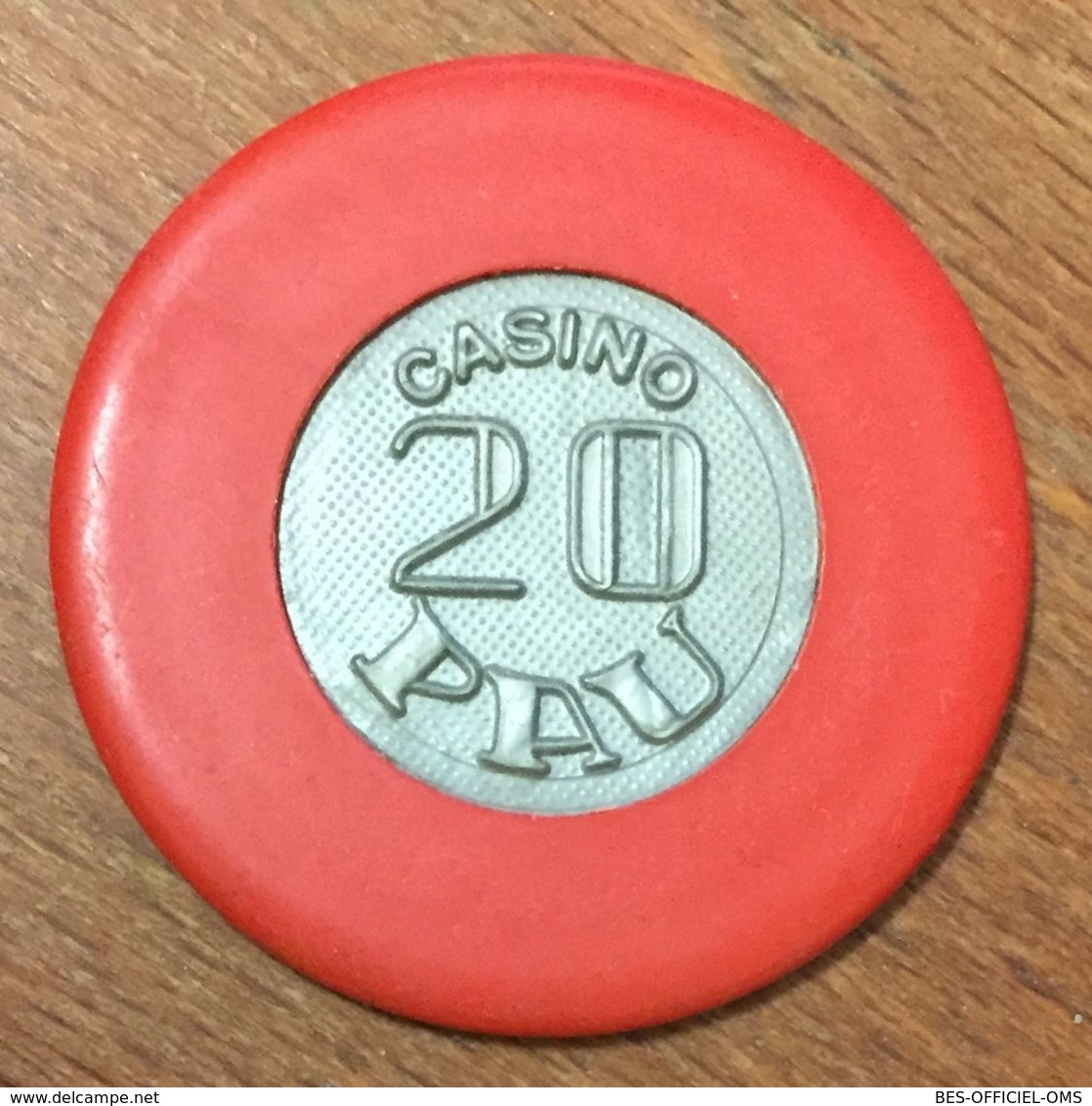 64 PAU CASINO JETON DE 20 FRANCS CHIP TOKEN COIN - Casino