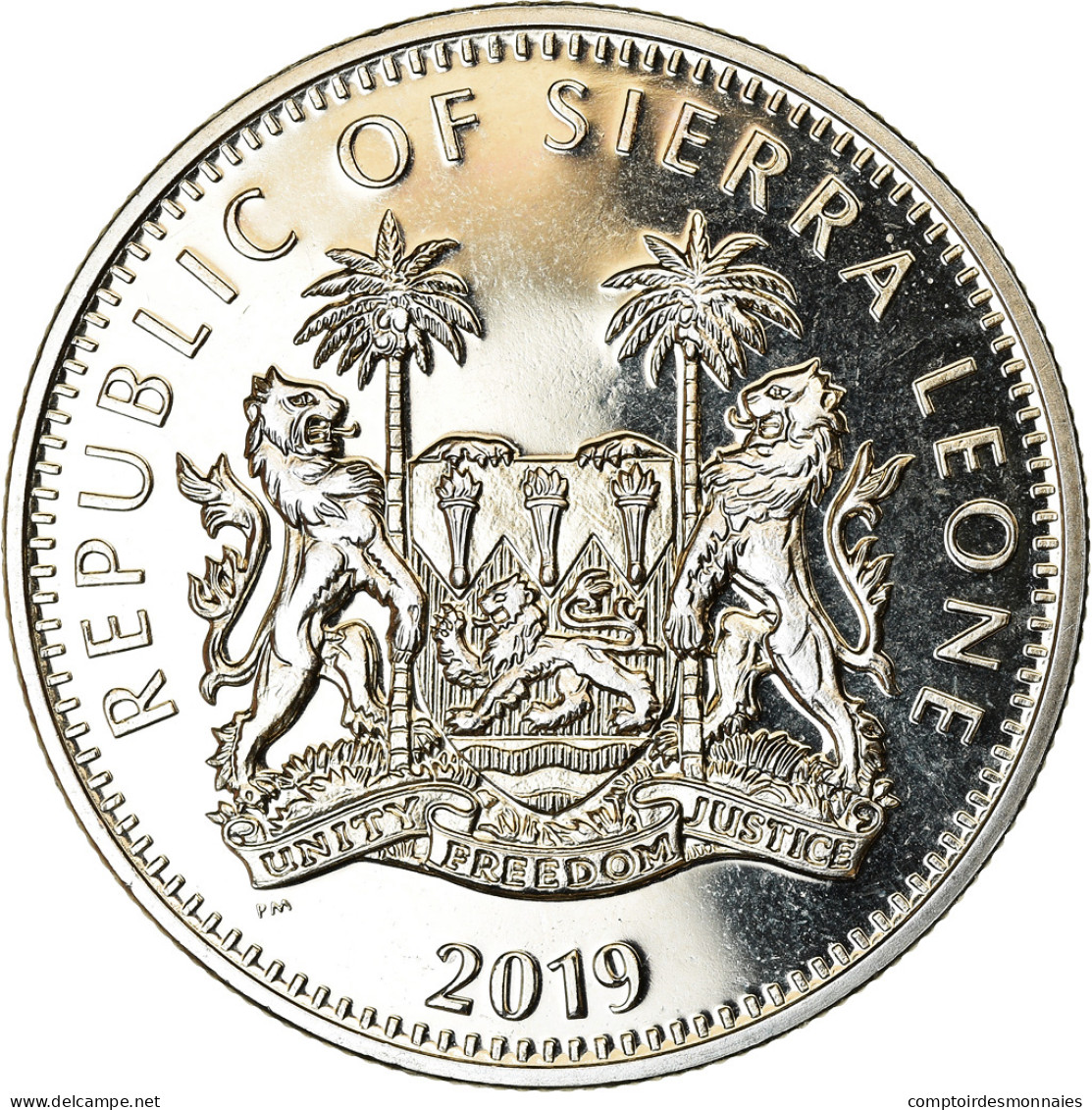 Monnaie, Sierra Leone, Dollar, 2019, British Royal Mint, Lion, SPL, Cupro-nickel - Sierra Leone